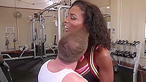 Curved black tranny anal fucks guy