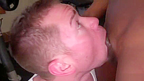 Curved black tranny anal fucks guy
