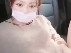 Cute Asian Girl Fucked In The Car In Quarantine