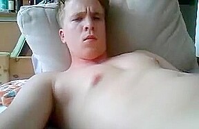 Cute German Boy Cums On His Face Fingering His Big Ass Too