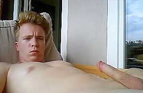 Cute German Boy Cums On His Face Fingering His Big Ass Too