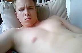 Cute German Boy Cums On His Face Fingering His Big Ass Too