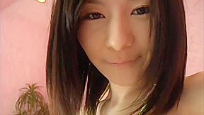 Cute Japanese girl in a yellow bikini (softcore)