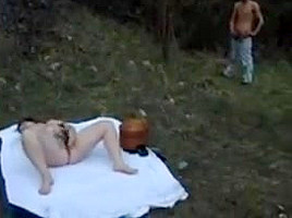 Cute bbw fucked outdoor