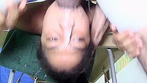 Cute braceface college girl slut extreme sloppy throat gagging 2