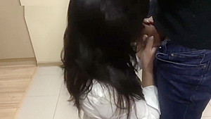 Cutie made a deep, drooling Blowjob to her half-Step brother  Oral Creampie 