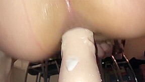 Danish Girl ride dildo (ANAL)