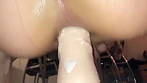 Danish Girl ride dildo (ANAL)