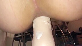 Danish Girl ride dildo (ANAL)