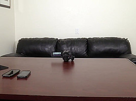 Dark haired teen 18+, Brooke went to a job interview and had sex with her agent