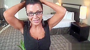 Delightful breasty latin old female giving a beautiful BJ out of the house