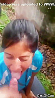 Desi Girl Outdoor Blowjob And Bf Cum On Her Face