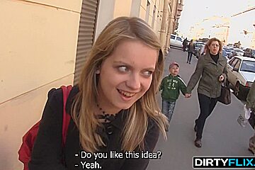 Dirty Flix - Alena - A blue-eyed chick, shy but interes