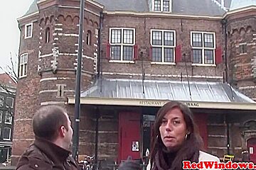 Doggystyled dutch prostitute welcomes tourist
