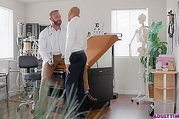 Dr Brogan Gets His Face Messed Up By An Epic Cumshot