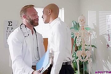 Dr Brogan Gets His Face Messed Up By An Epic Cumshot