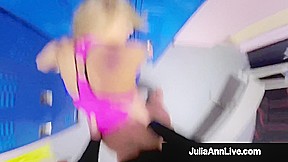 Drop Dead Gorgeous MILF Julia Ann Pounded by Lucky Gym Cock