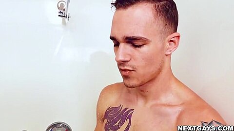 Dudes Jerking Off In The Shower Make Pipes Clogged W Cum! - Dakota Payne And Jayden Marcos