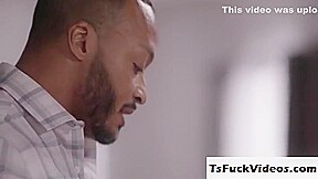 Ebony Horndog Licks With Bangs His Spoiled Brat Shemale