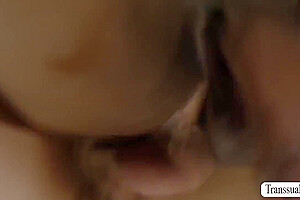 Ebony Tgirl Barebacked By Pervert Dude