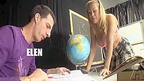 Elena puts her big cock in the teachers ass - Pinko TGirls