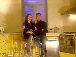 Emmy in homemade sex video featuring a handsome lassie