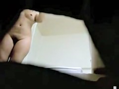 Ethnic mature wonderful hairy cunt in the hidden shower vid