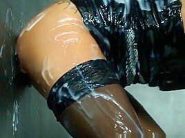 Euro Beauty Covered With Gallons Of Jizz