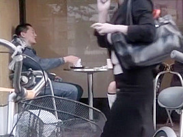 Exotic Japanese slut in Horny Public JAV clip