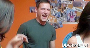 Explosive and wild dorm party