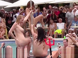 Extreme Naked Pool Party Twerk Sluts