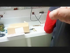 FLASHING BIG DICK AT WORK  ON MY COWORKER