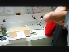 FLASHING BIG DICK AT WORK  ON MY COWORKER