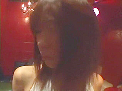 Fabulous Japanese chick Saki Ninomiya in Horny Cunnilingus, BDSM JAV clip