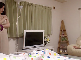 Fabulous Japanese model in Exotic Cuckold, Wife JAV movie