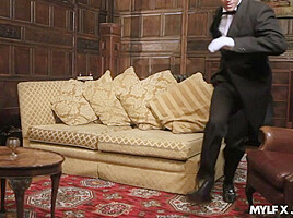 Fleur distracts the butler - MYLF