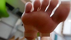 Foot slave to her mean stepsister
