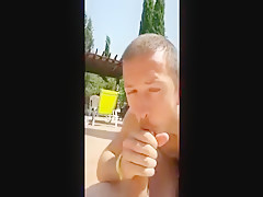 Fucked on the poolside
