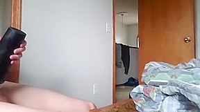 Fucking and sucking big huge cock toy! ( 1)