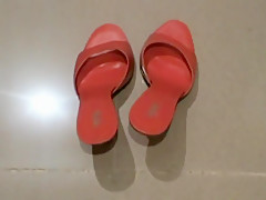 Fucking wife's fuck me red mules, I wear my US 12 red mules