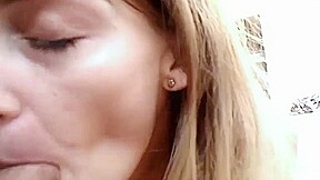 Garden Party on cam - teen 18+ Amateurs having sex and blowjob on the patio