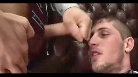 Gay businnes ass fucks office worker and gets facial
