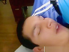 Gay masseur massages and sucks his straight client