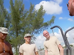 Gay military gangbang xxx movie Staff Sergeant knows what is hottest for