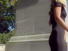 German slut banged in public bar