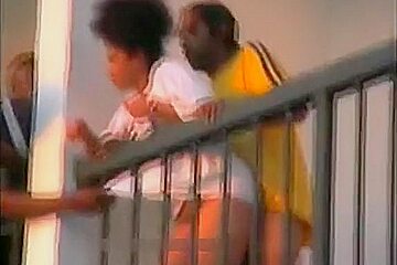 Ghetto whore copulates and talks with neighbour
