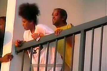 Ghetto whore copulates and talks with neighbour