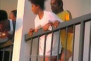 Ghetto whore copulates and talks with neighbour