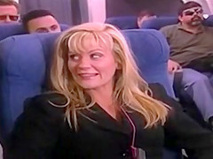 Ginger Lynn & Juli Ashton on a plane