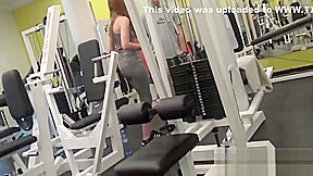 Ginger teen 18+ beauty plowed in gym while cuckold jock watches